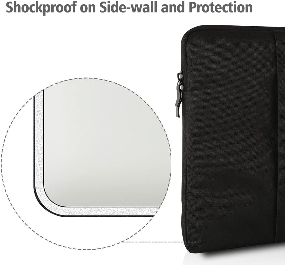 UPERFECT 18.5-inch Portable Monitor Case Polyester Laptop Sleeve Protective Case Vertical Style with Pocket Zipper for 18.5-inch Monitor Laptop Pad Tablet