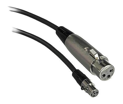 Shure WA310 4-Feet Microphone Adapter Cable, 4-Pin Mini Connector (TA4F) to XLR(F) Connector
