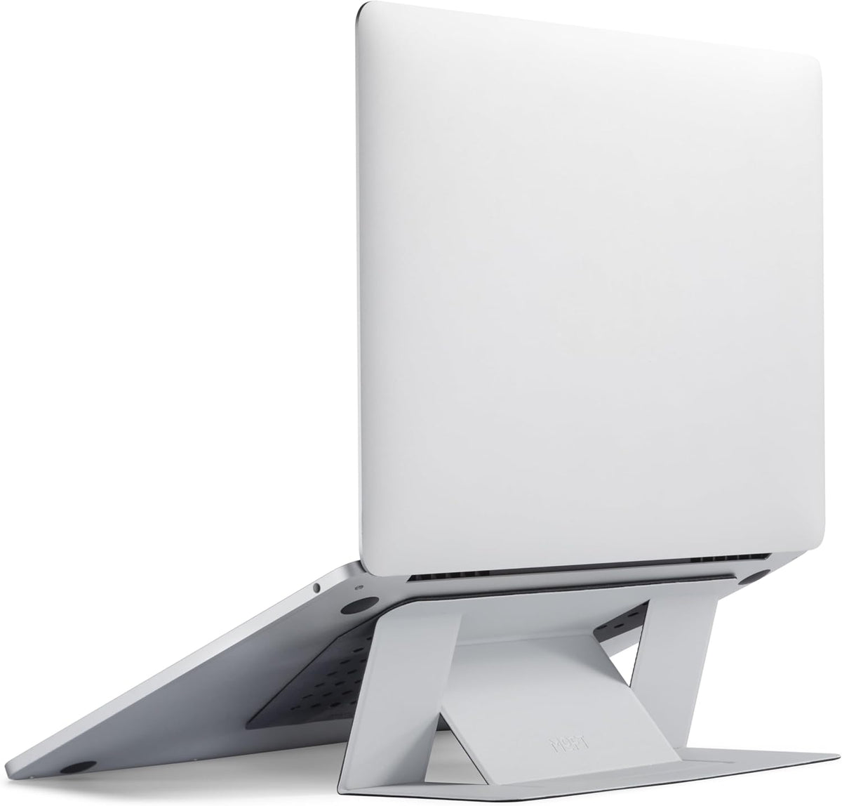 MOFT Laptop Stand for Desk, Adhesive MacBook Computer Stand with 2 Adjustable Viewing Angles, Foldable and Portable Laptop Riser Compatible with 11"-16" Laptops, Misty Cove