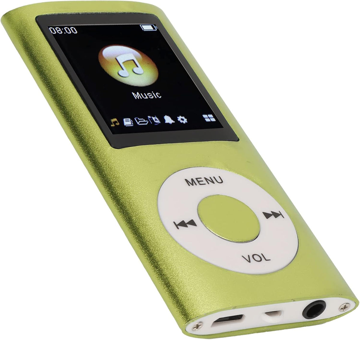 Heayzoki MP4 MP3 1.8 Inch 64G Player, Player, Portable Music Player, Lossless Sound Slim LCD Screen Supports Up