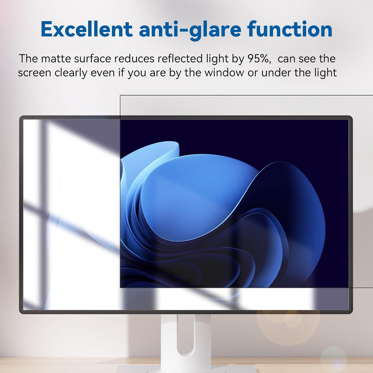 IPROKKO [2-Pack] 23.6 Inch Computer Privacy Screen Filter for 16:9 Widescreen Monitor, Removable 23.6in Anti Blue Light Glare Privacy Shield, Anti Spy Security Protector for Hp Dell Asus Acer Samsung