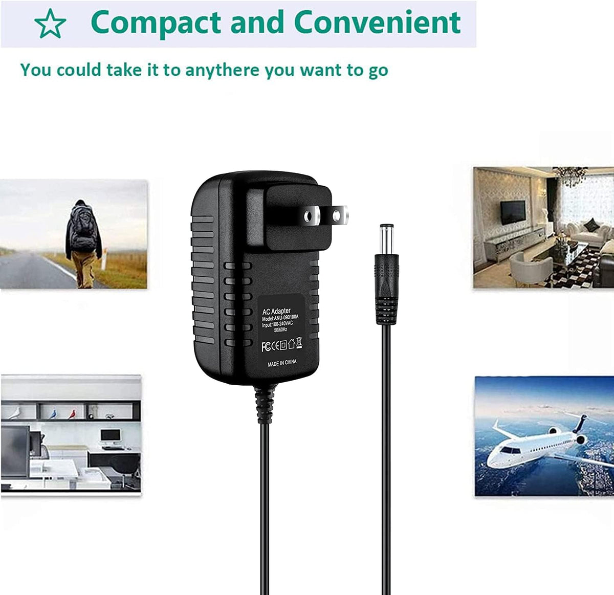 GUY-TECH AV700 AV700E MP3 Wall Charger AC Adapter Compatible with Archos Media Player Power Cord