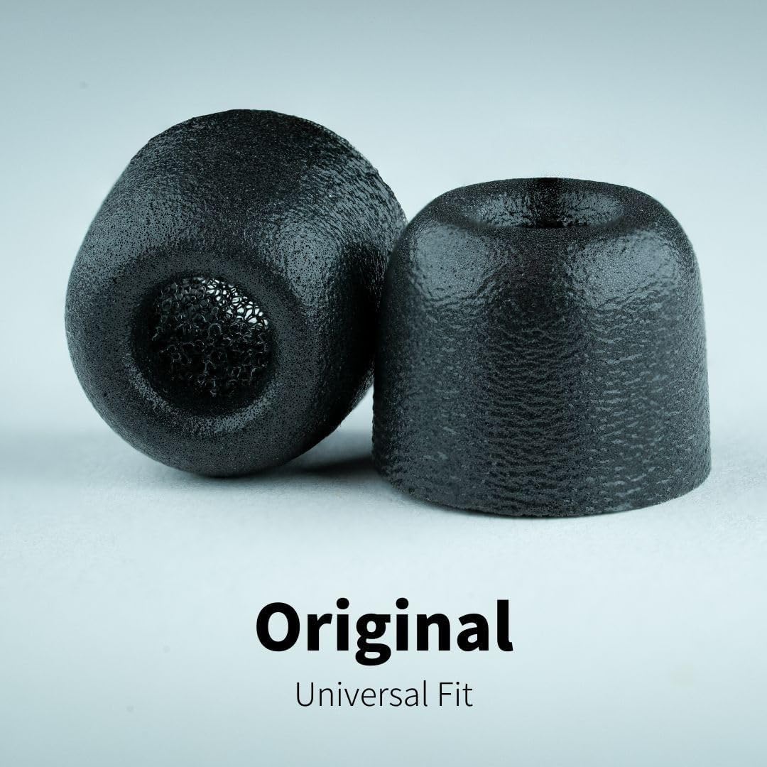 Comply 500 Core Series | Memory Foam Replacement IEM Ear Tips for KZ, Moondrop, FiiO Sennheiser & More | Superior Noise Isolation, Ultimate Comfort, Secure Fit | Variety, Black, Small (3 Pairs)