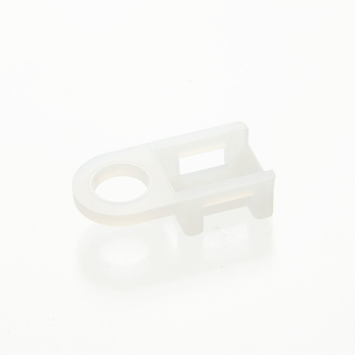 Panduit TA1S8-C 4-Way Tie Anchor Mount, Screw Applied, Nylon 6.6, Indoors Environment, #8 Screw Mounting Method, Natural, 0.17" Hole Diameter (Pack of