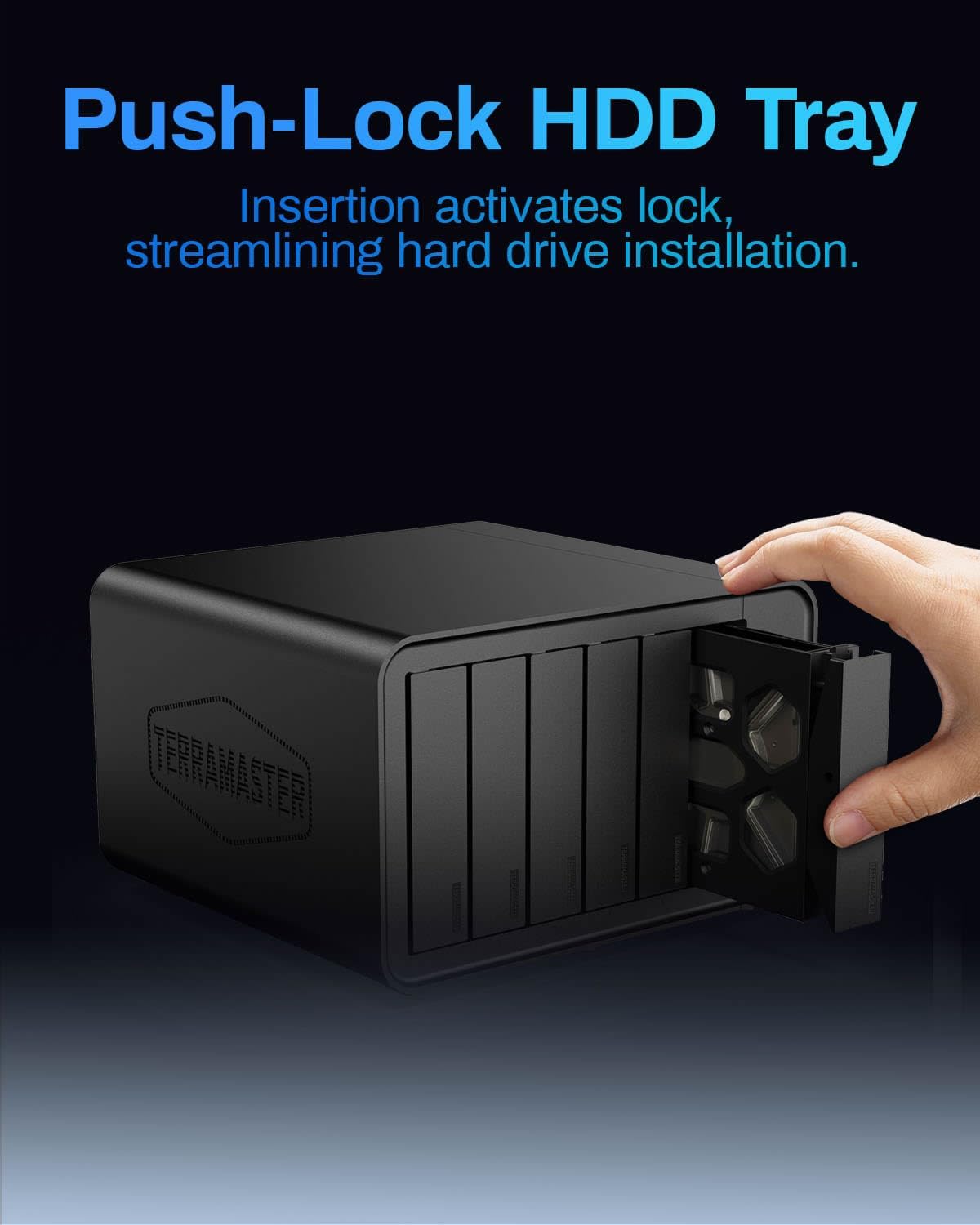 TERRAMASTER F6-424 Max NAS Storage - 6Bay Core i5 1235U 10-Cores 12-Threads, 8GB DDR5 RAM, Dual 10GbE Ports, Network Attached Storage Peak Performance for Business (Diskless)