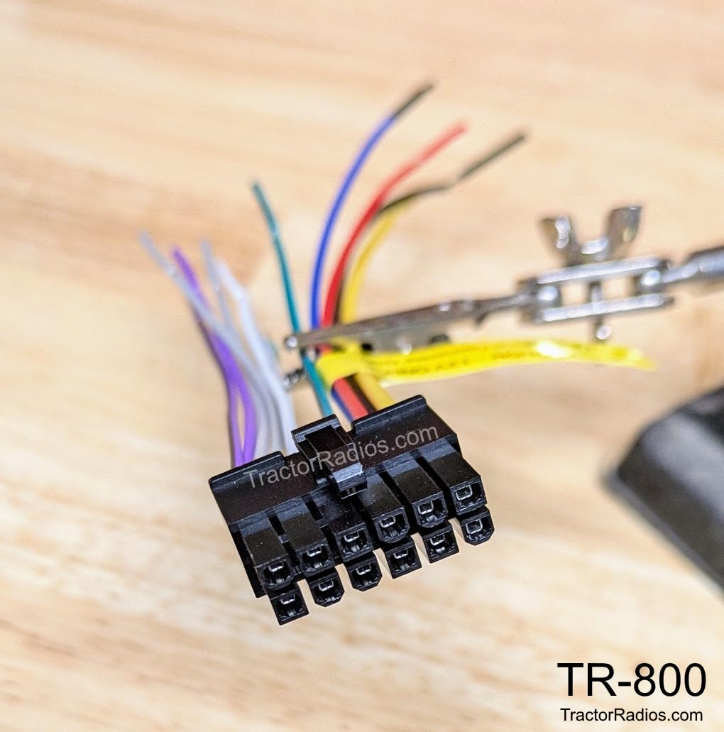 Generic TR-800 12-Pin Compatible with Jensen Mobile and Dual Electronics Wire Harness for Mobile Radio, Stereo Head
