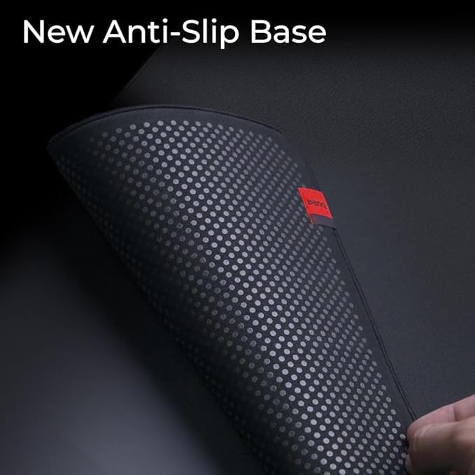 BenQ Zowie G-SR III Large Esports Gaming Mouse Pad Humidity Resistance Cloth Consistent and Controlling GlideUniform high-Density Rubber Base with Medium Softness Stitched Edges Anti-Slip Base