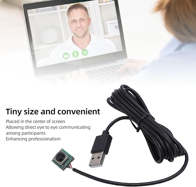 12MP USB Camera Module 4K Mini UVC USB2.0 Video Webcam Board Built in Microphone 90 Degree Lens Auto Focus 4 Way Connection