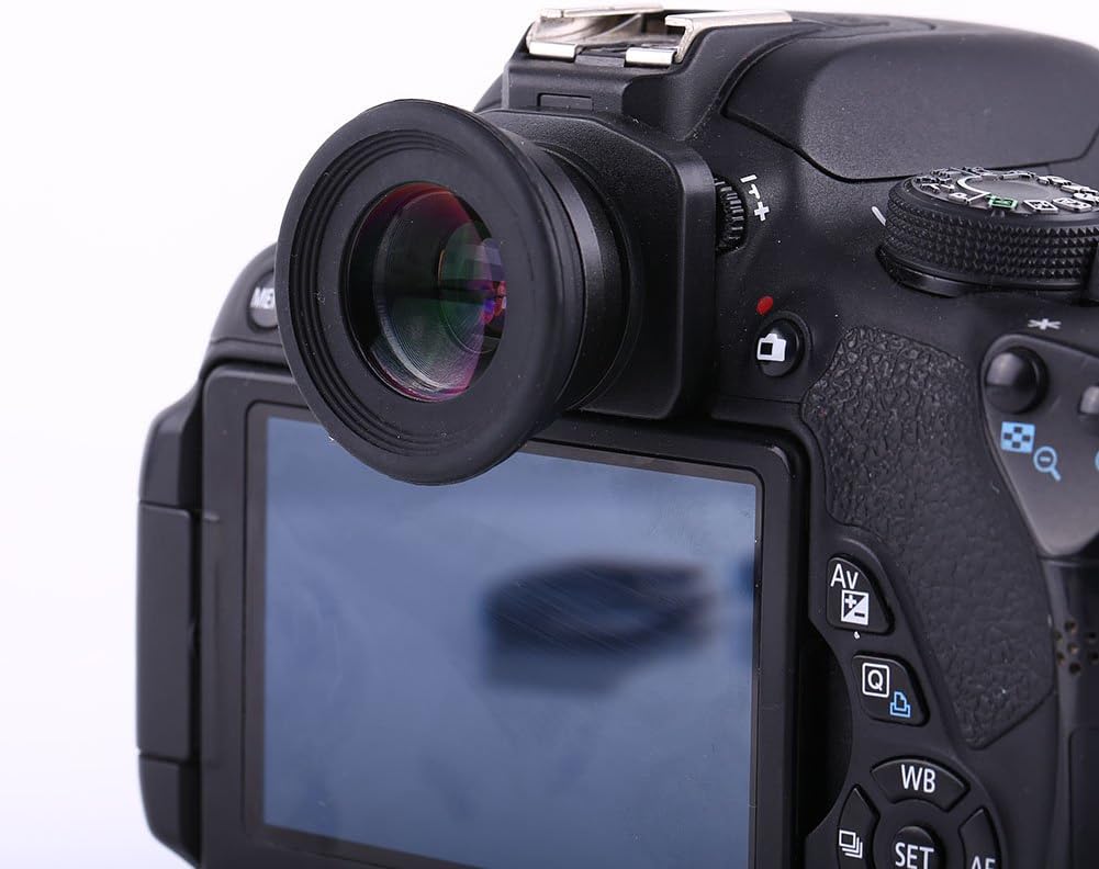 1.5X Black DSLR Eyecup for Enhanced Focus and Comfort