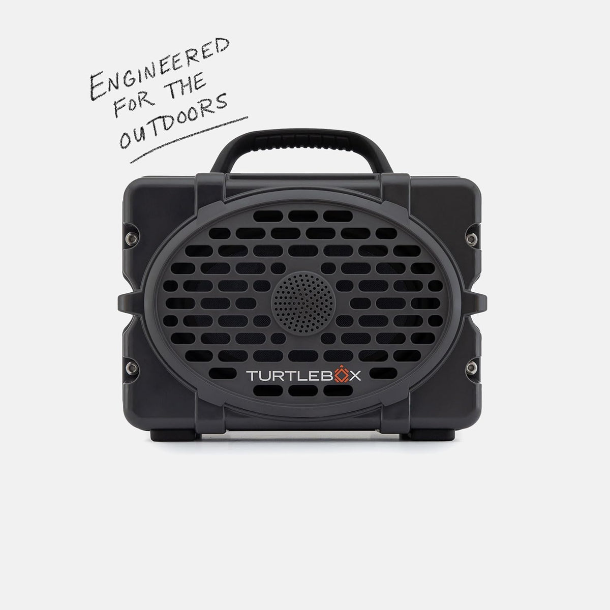 Turtlebox Original Gen 3: Portable Outdoor Bluetooth Speaker – Ultra-Loud (120dB), Waterproof (IP67), Rugged, Impact-Resistant, 3-Day Battery | Party Mode: Unlimited Pairing Stereo, Gray/Electric Blue