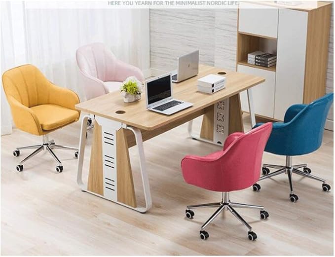 YYDS Chair Lovely Bedroom Gaming Chair Computer Office Chair with Steel Feet Ergonomic Home Rotatable Desk Chair for Live Broadcast Ergonomically (Size : Dark Gray)