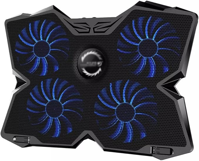 Laptop Cooler Cooling Pad Gaming Cooler Bracket with Four Fans and 2 USB for 14-17 Laptops (Color : A Size : 40 * 24 * 6.5cm)
