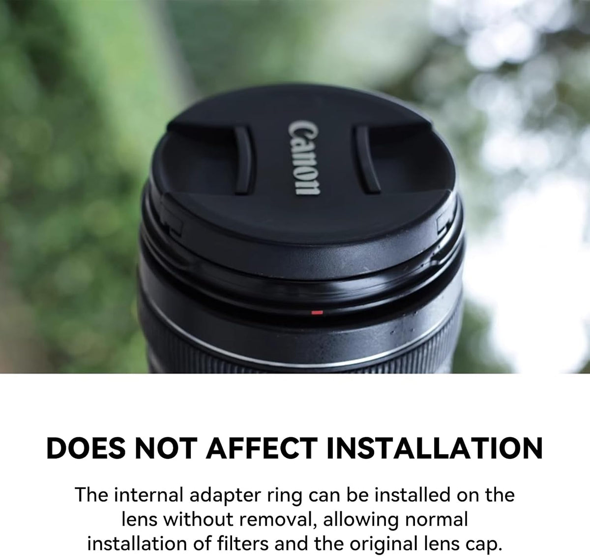 72mm 0.5s Kase Magnetic Adapter Ring, Aviation Aluminum Snap-On Frame for CPL/ND/UV Filters, No Light Leak & Vignette