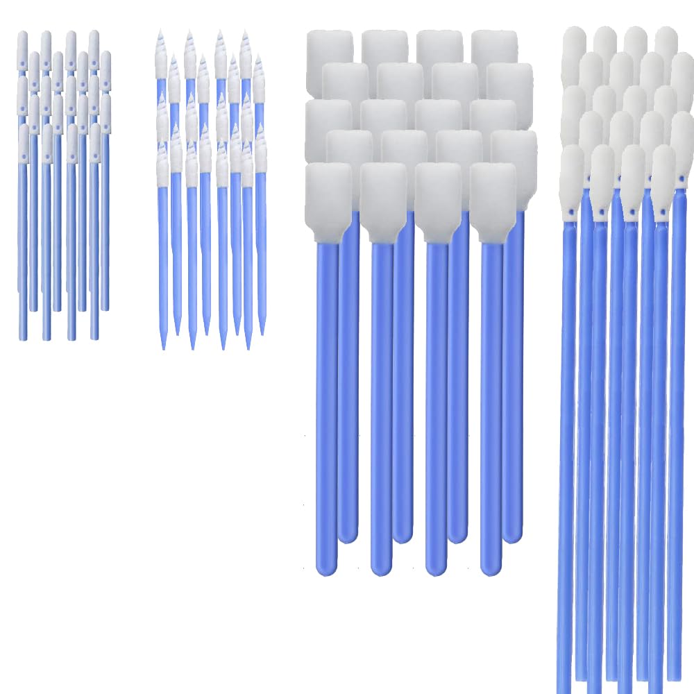 Wellgler's Foam Cleaning Swabs, Foam Swab Kits for Printers, Cameras, Optics, Guns, Electronics and Automotive Detail Swabs 200Pcs