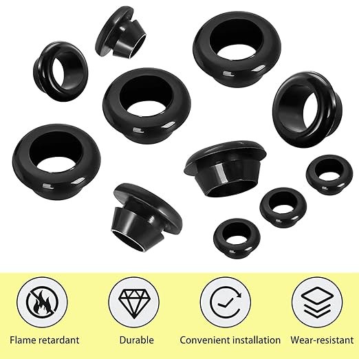 Qrity 9X Rubber Grommets ID 30mm Mount 35mm for Cable