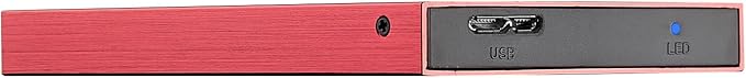 B:Drive B3 500GB USB 3.0 2.5 inch NTFS Portable External Hard Drive - Red