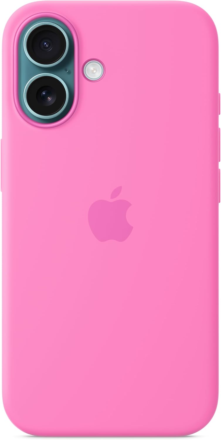 Apple iPhone 16 Silicone Case with MagSafe and Camera Control: Lightweight Phone Case, Wireless Charging Compatible, Smooth Matte Finish; Peony