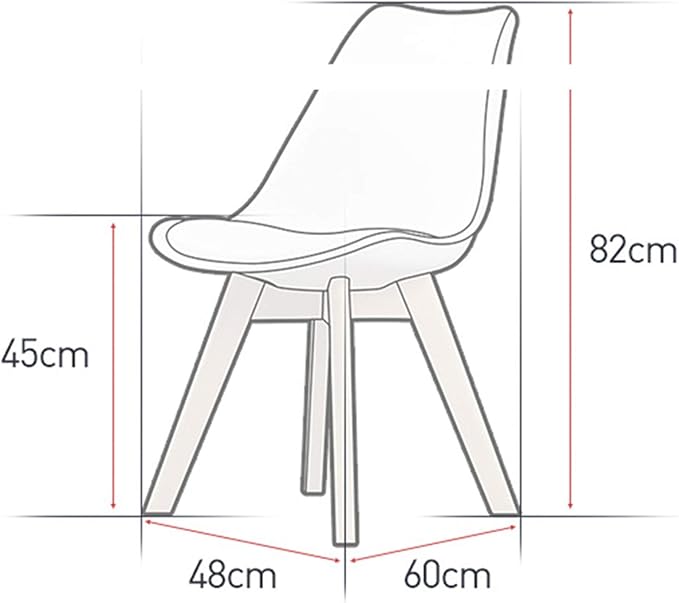Mlaea Living Room Restaurant Coffee Chair TV Station Lounge Laboratory Chair with Backrest Computer Racing Gaming Chair 48 * 60 * 82CM(Color:#7)