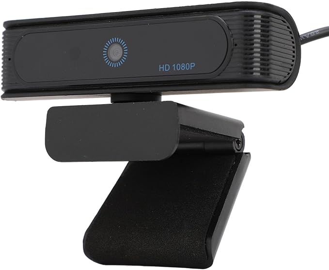 Full HD 1080p Webcam Recognition Wide Angle Webcam for Desk Computer Laptop Made for Meetings and Works for Streaming Plug and Play(Black)