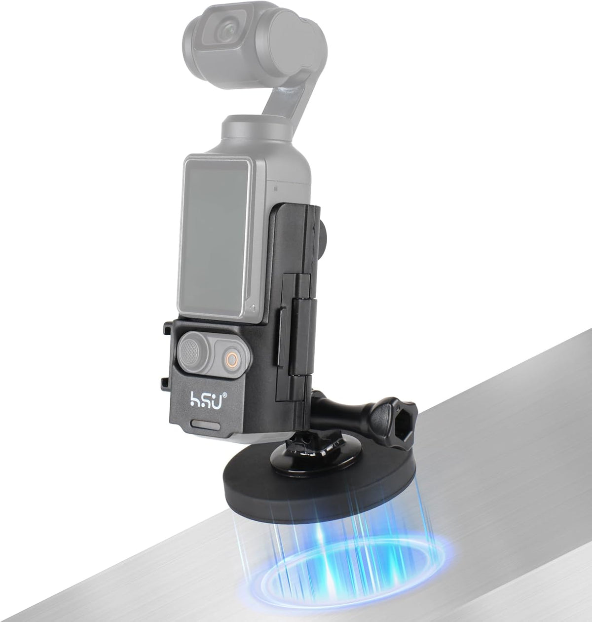 HSU 4/3, 3 Magnetic Expansion Adapter Mount Compatible with DJI Osmo Pocket Magnet Extended Mounting Bracket Frame