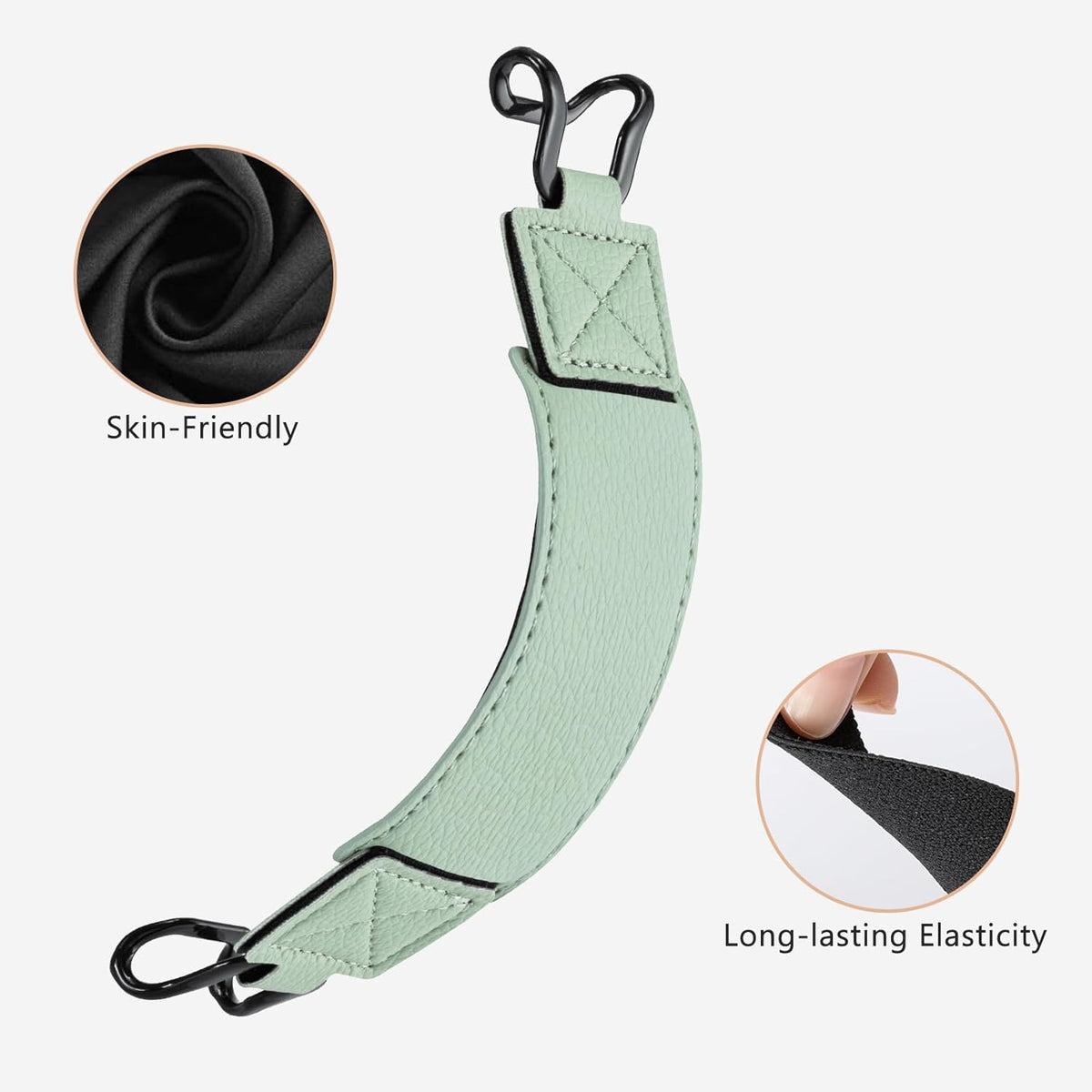 CoBak 6-7.5" Sagegreen-1 Secure Hand Strap for Kindle and Tablets - Versatile and Lightweight Finger Grip Holder