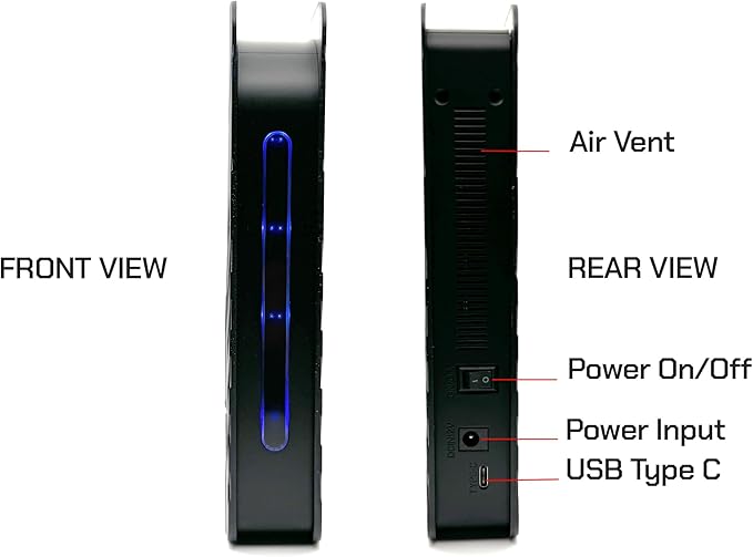 Avolusion PRO-T8 Series 14TB USB 3.0 External Hard Drive for WindowsOS Desktop PC/Laptop (Black) - 2 Year Warranty