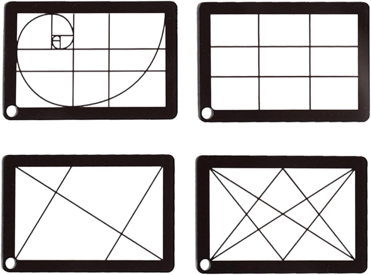Hjdlhx 4 Pieces View with Chain Sturdy Waterproof Compact Landscape View for Painting Viewer, Acrylic