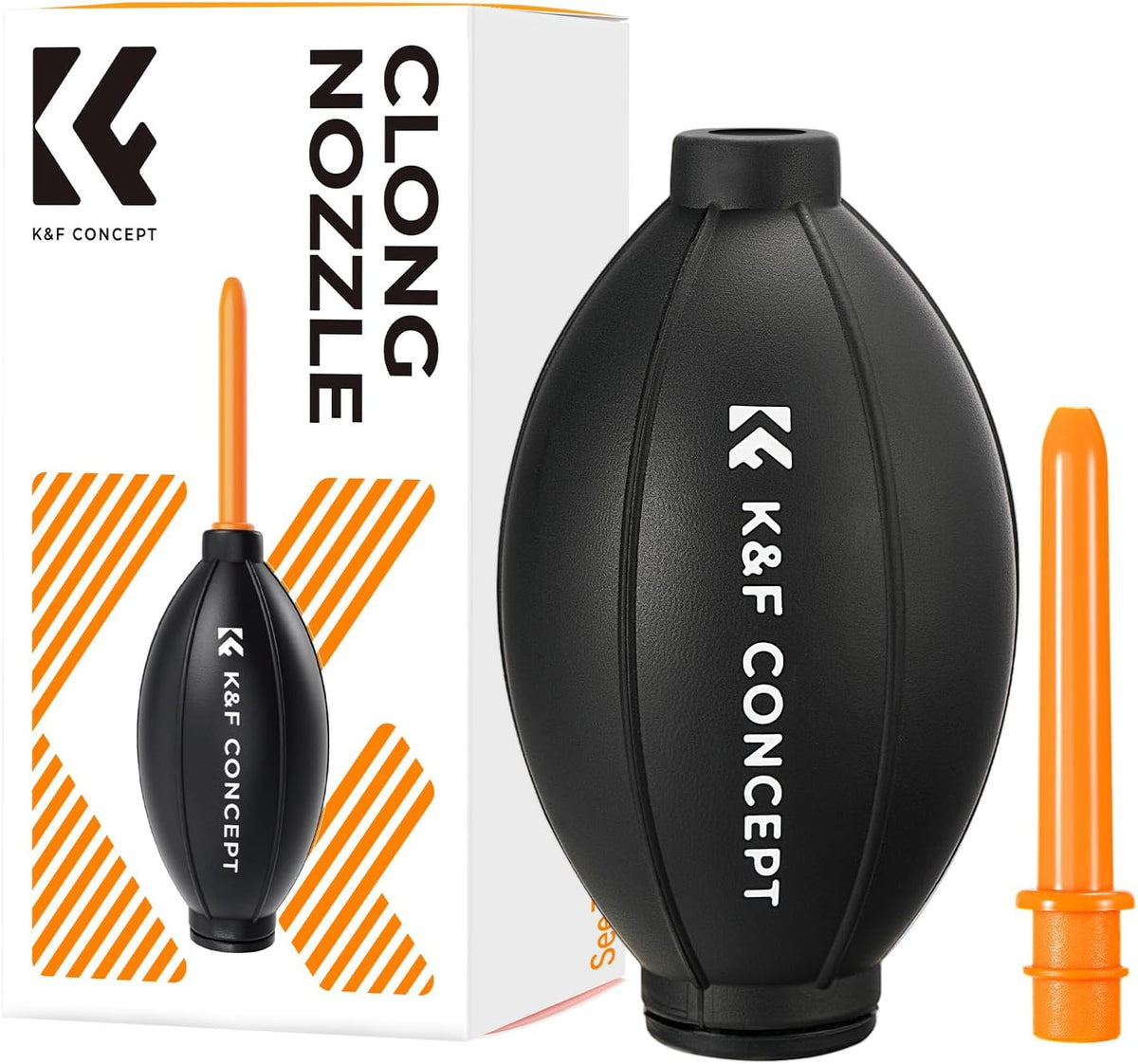 K&F CONCEPT Lens Air Blower, Rubber Bulb Air Pump Dust Blower Cleaner, with Long Nozzle for Cell Phone, Tablet, Camera Lens Sensors, Keyboard,Telescopes
