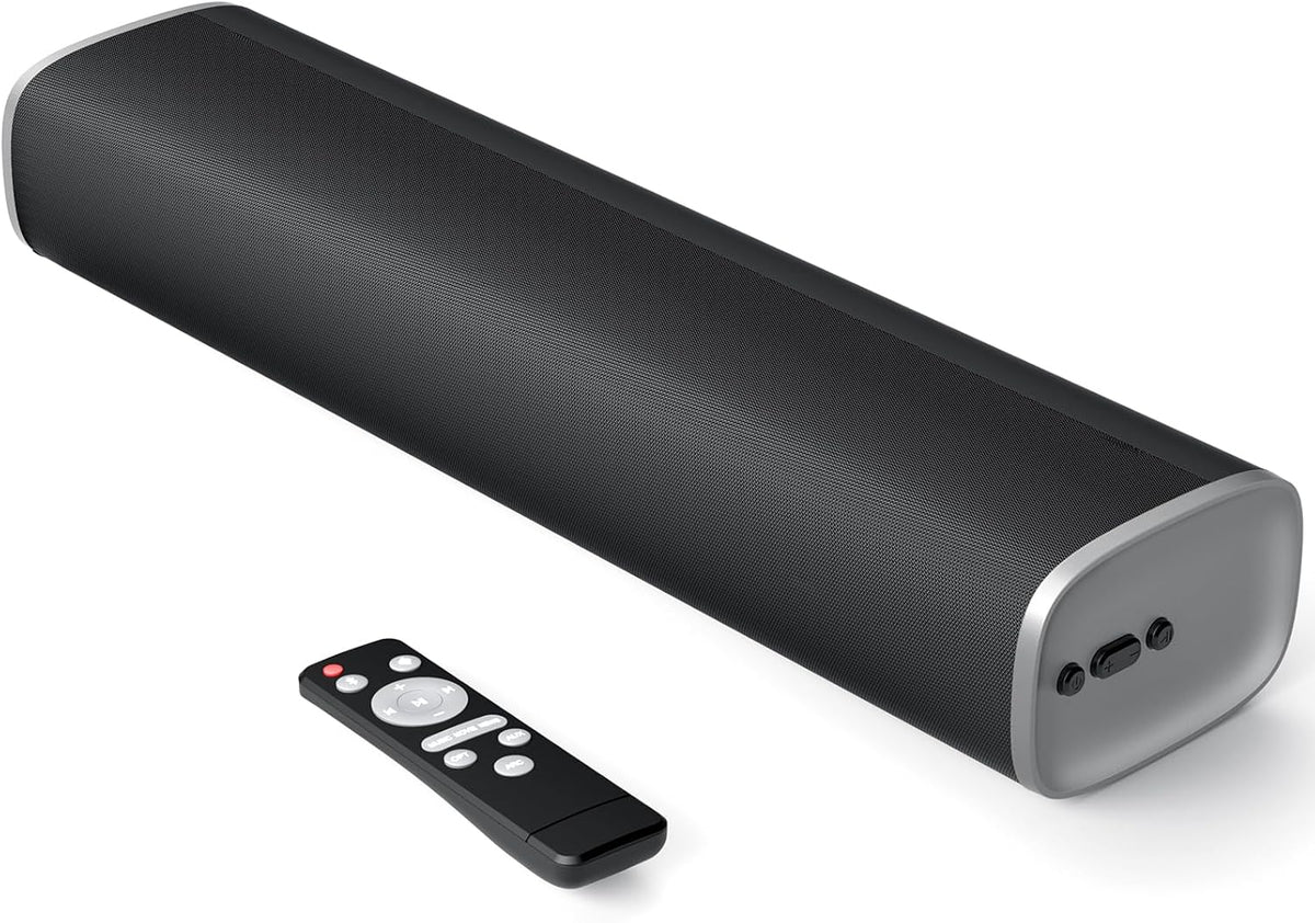MZEIBO TV Sound Bar, Sound Bars for Smart TV Bluetooth 5.0 Soundbar 50W 17Inch Soundbars with ARC/Optical/AUX Connection Surround for Home Theater Audio