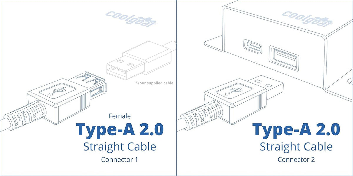 2.0 10ft) USBGear USB Hi-Speed A to A High Performance Extension Cable (Clear
