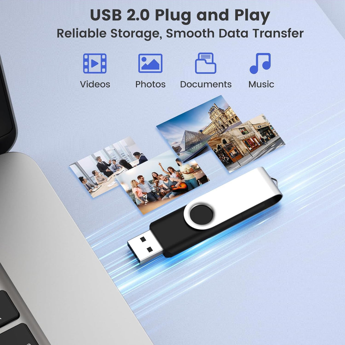 Customizable 16GB Flash Drive 10 Pack, ABLAZE Dual USB 2.0+ Type C Thumb Drives with Logo Personalized USB Memory Sticks (Mixed Colors)