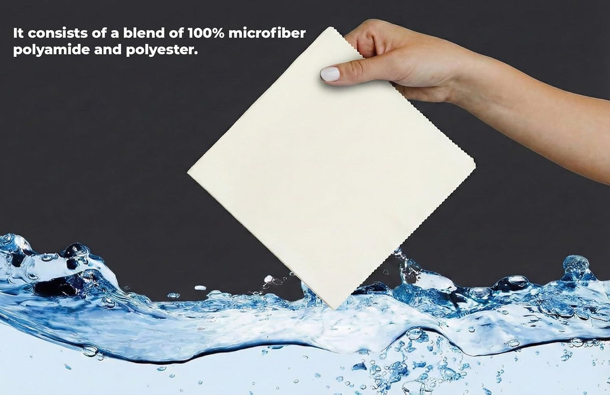 Generic Ultra Sensitive Ultra Soft Microfiber Polyamide and Polyester Cleaning Cloth for Glasses, Screens & Delicate