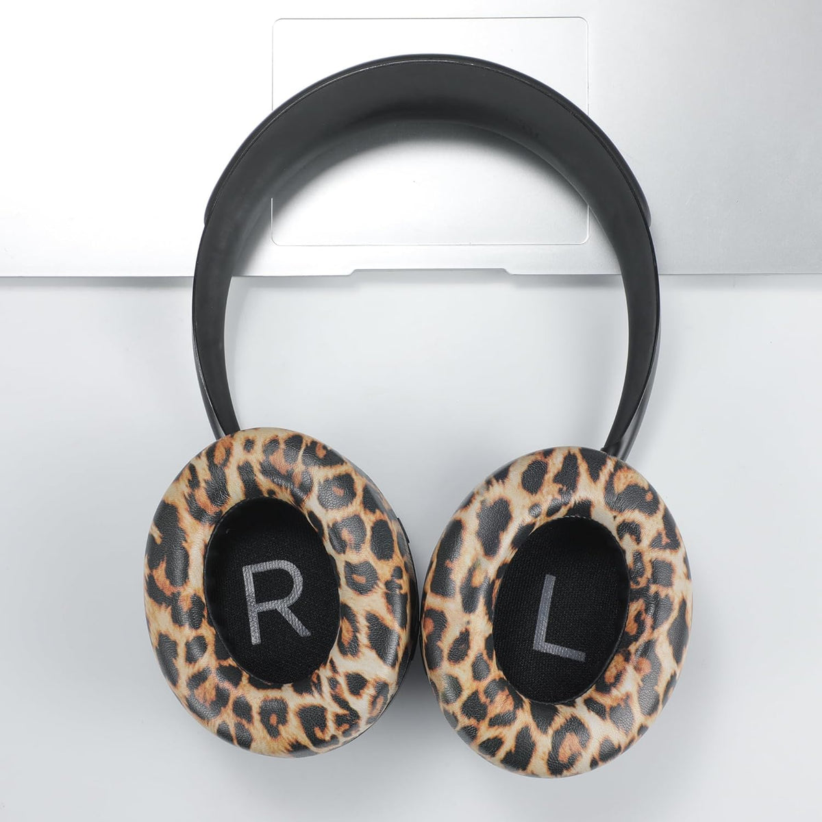 Replacement Ear Pads Cushions, Earpads Cover for Bose 700 Noise Cancelling NC700 Over Ear Headphones (Brown Leopard Print)