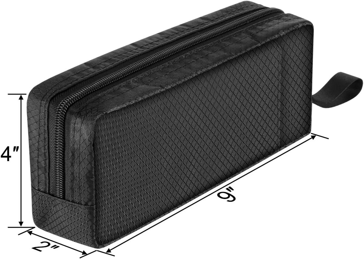 CM Travel Cable Organizer Case Portable Computer Accessories Zipper Mesh Pouch for Holding Laptop Mouse, Power Bank
