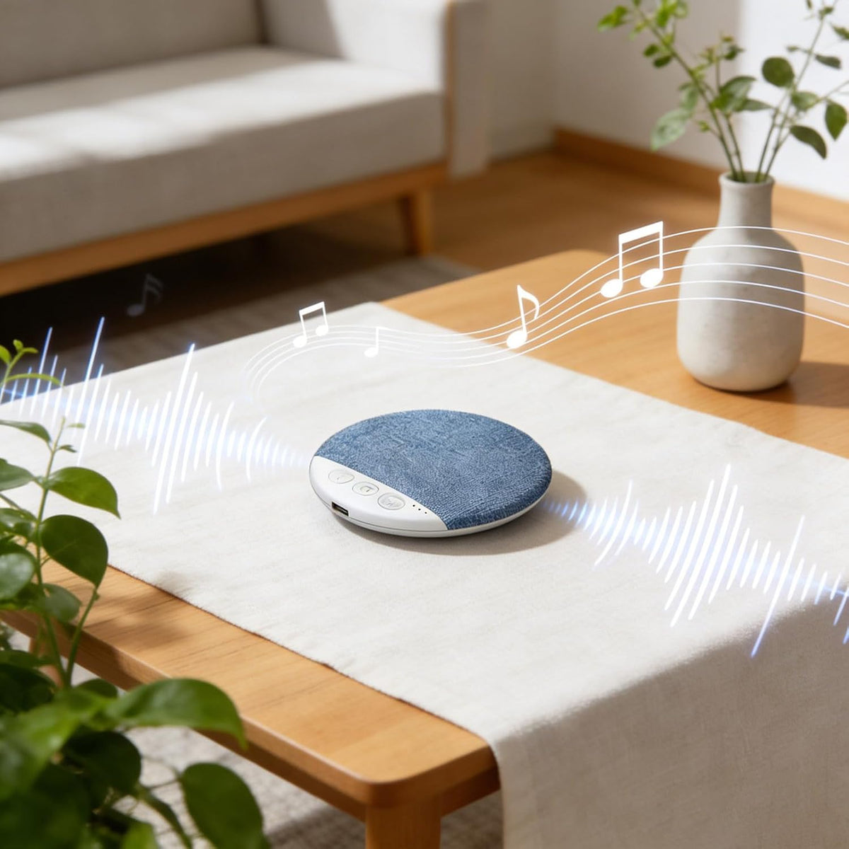 Generic Sleep Pillow Speaker, Bluetooth Pillow Speaker with White Noise Timer Wireless Sleep Aid with Stereo Bass
