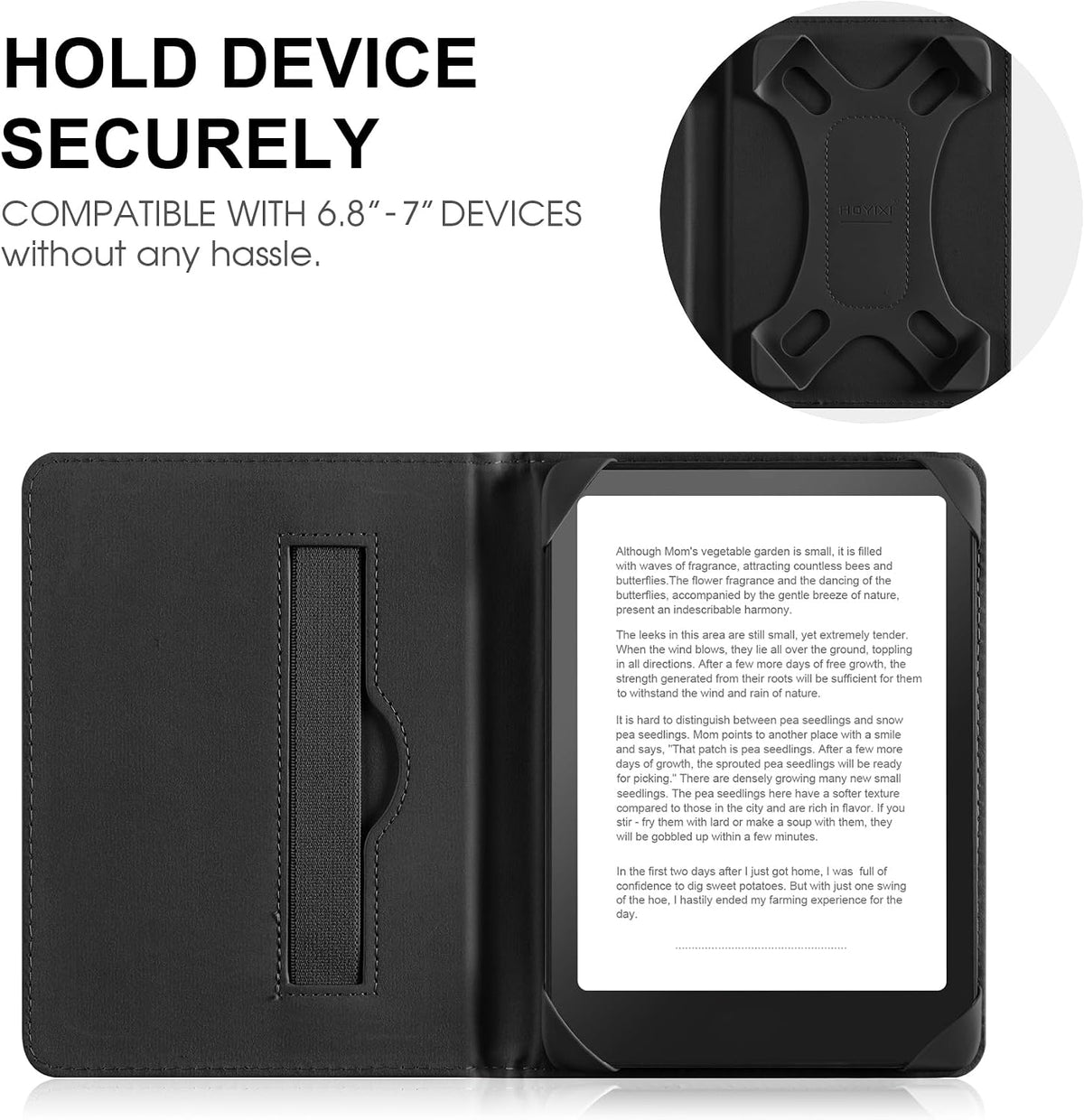 HoYiXi 6.8 Inch 7 Inch T68/iReader Ocean,6.8-7" Universal Case for Kindle eReaders Compatible with Paperwhite/Kobo/BOOX