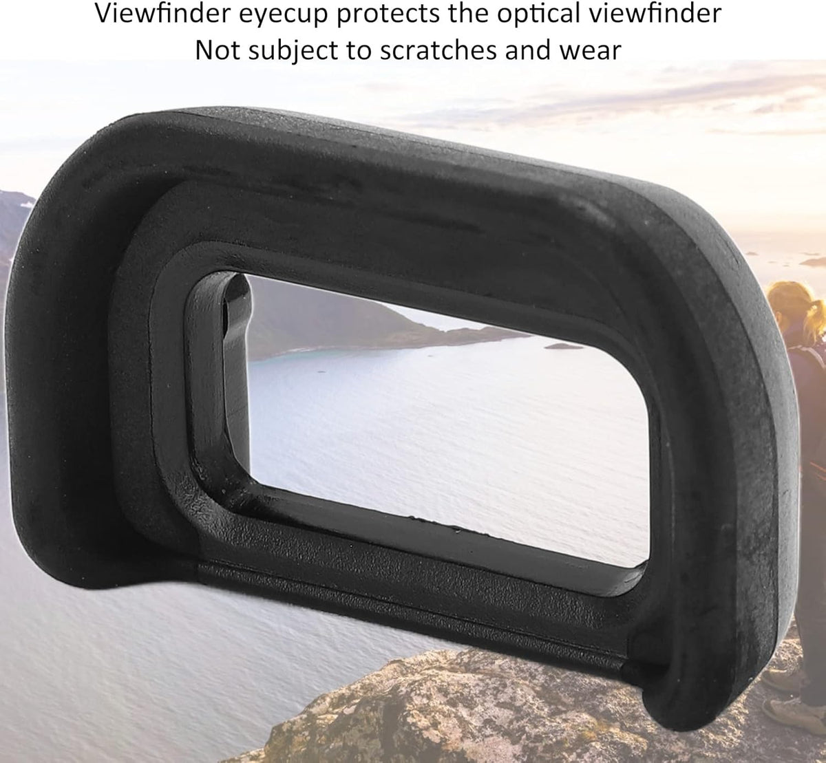 A6600 A6500 A6400 Viewfinder Eyecup Kit, Plastic and Rubber, Black for - Protects Eyepiece, Includes Spirit Level