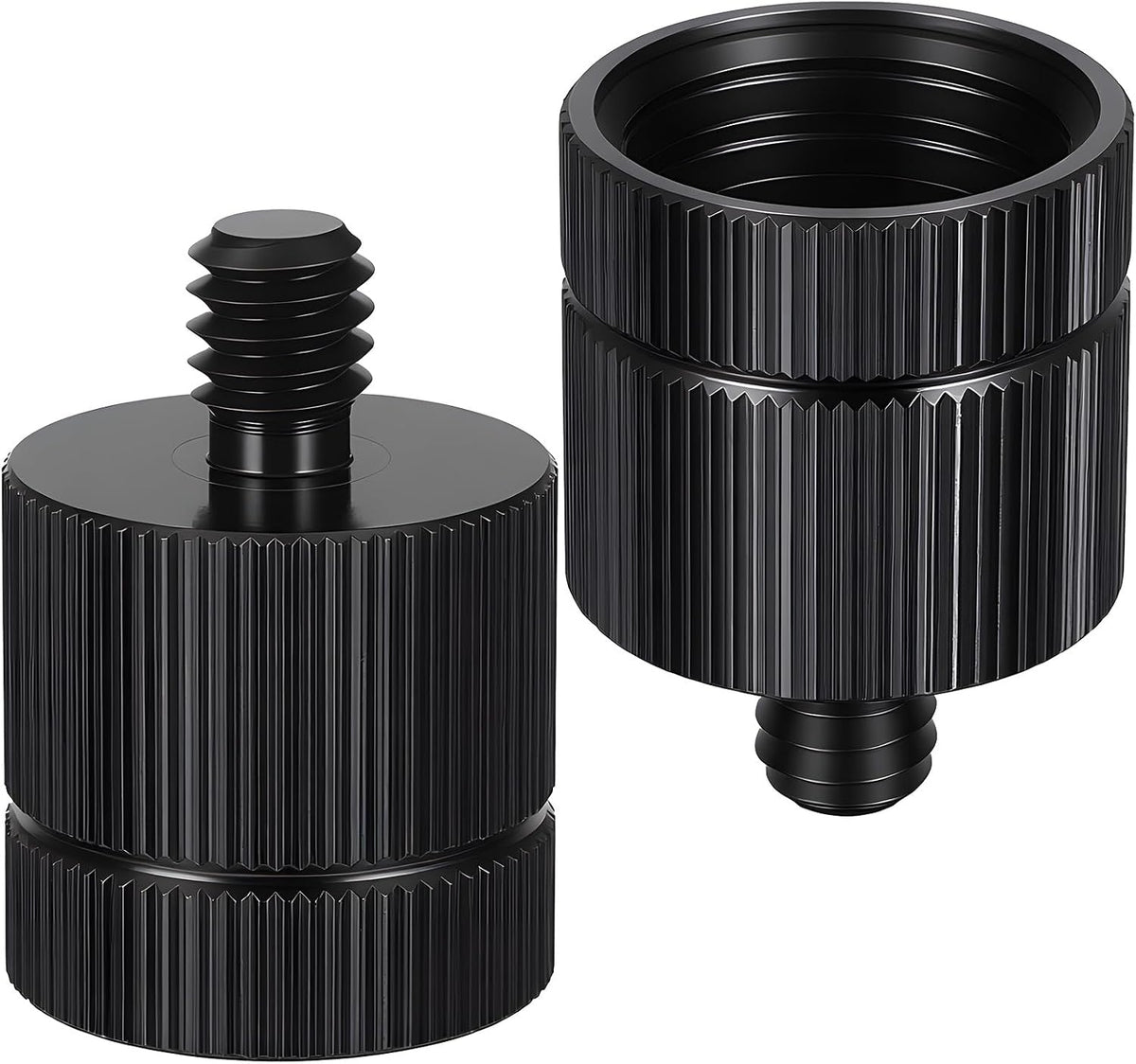 Exircy 2 5/8-11 1/4 PCS Tripod Adapter Laser Level Tripod Conversion Adapter Female to Male, Camera Tripods Adapters