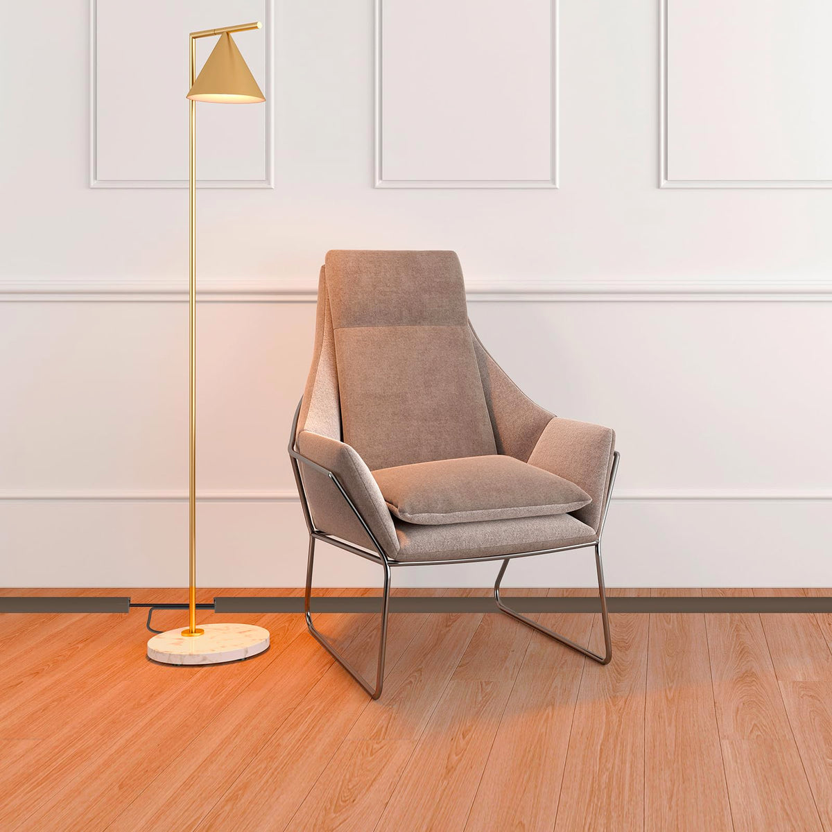 Floor Cord Cover Cable Cavity Self Adhesive Cord Hider Floor 10FT Floor Cable Management Power Cord Protector Floor Electric Cord Covers for Offices, Gym, Exhibitions (CoffeeBrown, 0.78" x 10')