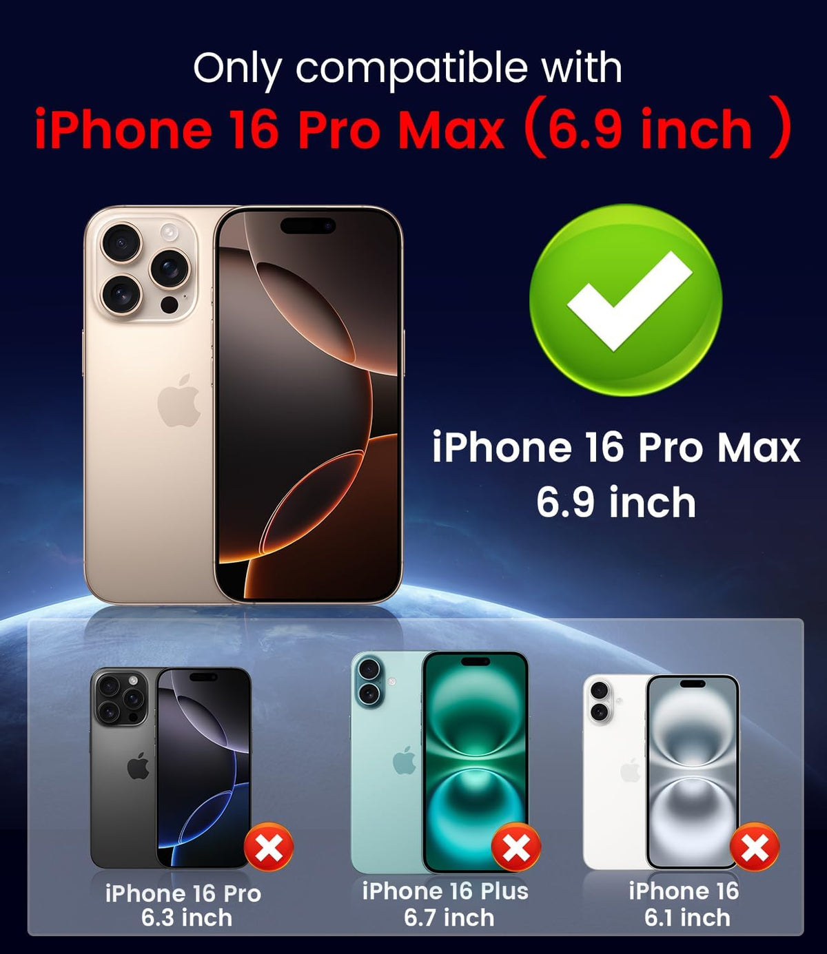 Magnetic for iPhone 16 Pro Max Case [Compatible with MagSafe][Built-in Camera Lens Protector] Slim Soft Silicone Bumper Shockproof Metallic Luster Phone Case (Rose Gold)