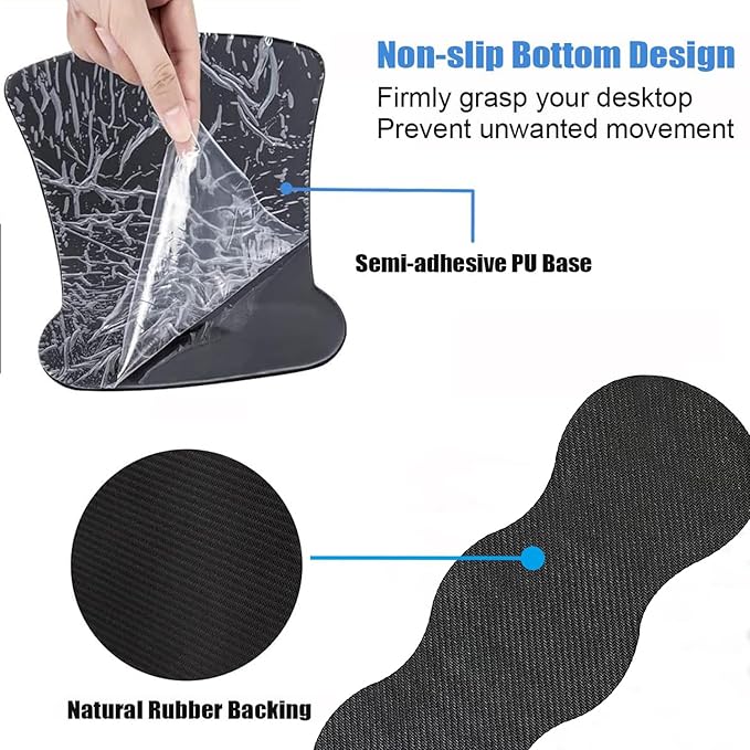 3 in 1 Keyboard Wrist Rest + Mouse Pad and Coaster Ergonomic Gel Mouse Pad and Keyboard Pad Set Comfortable Lightweight for Easy Typing Pain Relie Frog Mushroom
