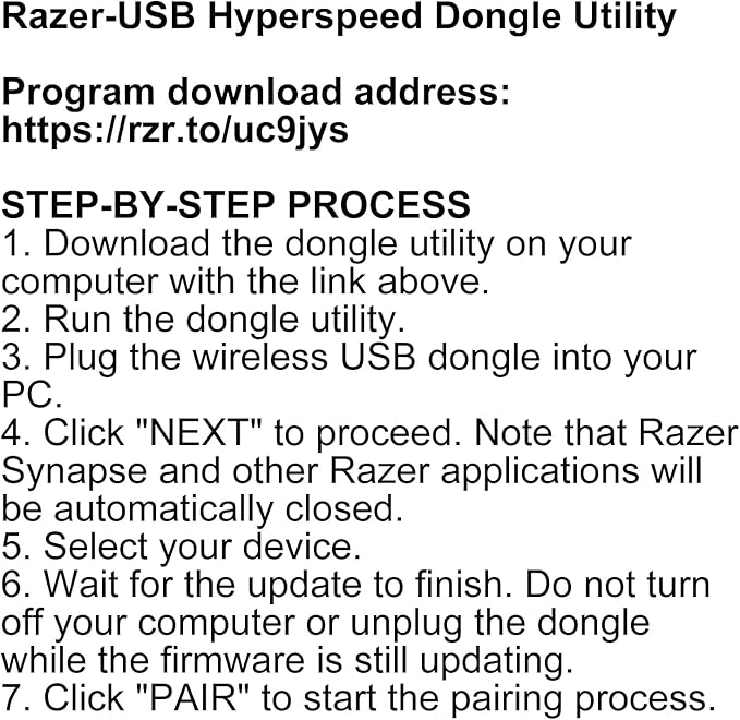 BestParts USB Dongle Signal Mouse Receiver Adapter Replacement for Razer DeathAdder V3 Pro Wireless Gaming Mouse (Black)