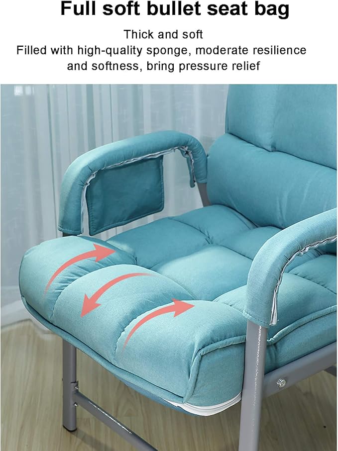 Office Chair Gaming Chair Computer Chair Tufted Executive Chair with Thick Seat and FootrestUpholstered High Back Conference Chair 360° SwivelFabric Office ChairErgonomic Computer Chair H