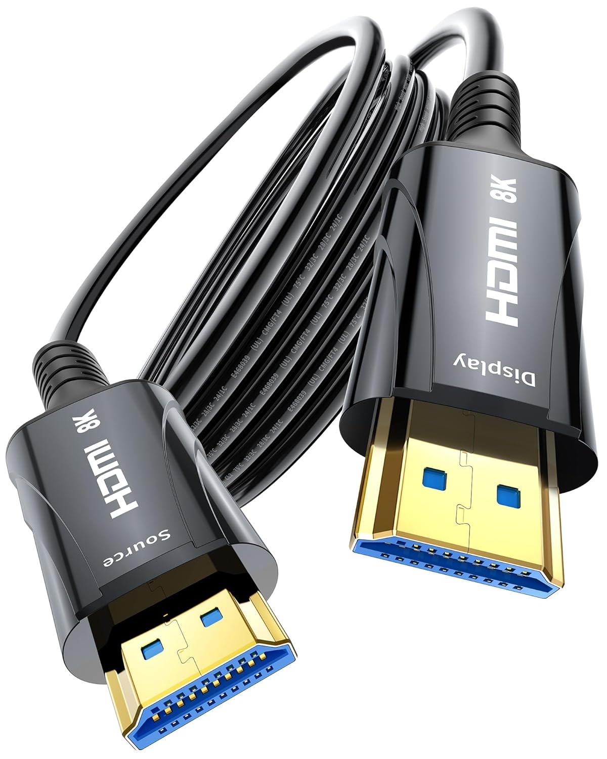 8K 20FT 48Gbps,High-Speed 8K 60Hz,4K120Hz,HDR/eARC/HDCP 2.2&2.3,Compatiblefor Cratree Fiber Optic HDMI Cable - HDMI
