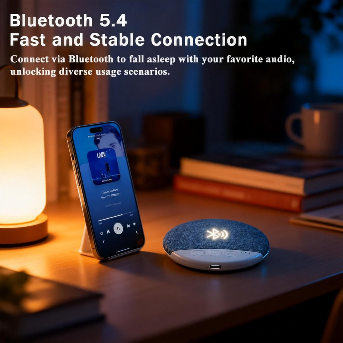 Generic Bluetooth Pillow Speaker-Mini Bone Conduction Bluetooth Sleep Aid,Private Sleep Headphones,Ultra Thin Pillow