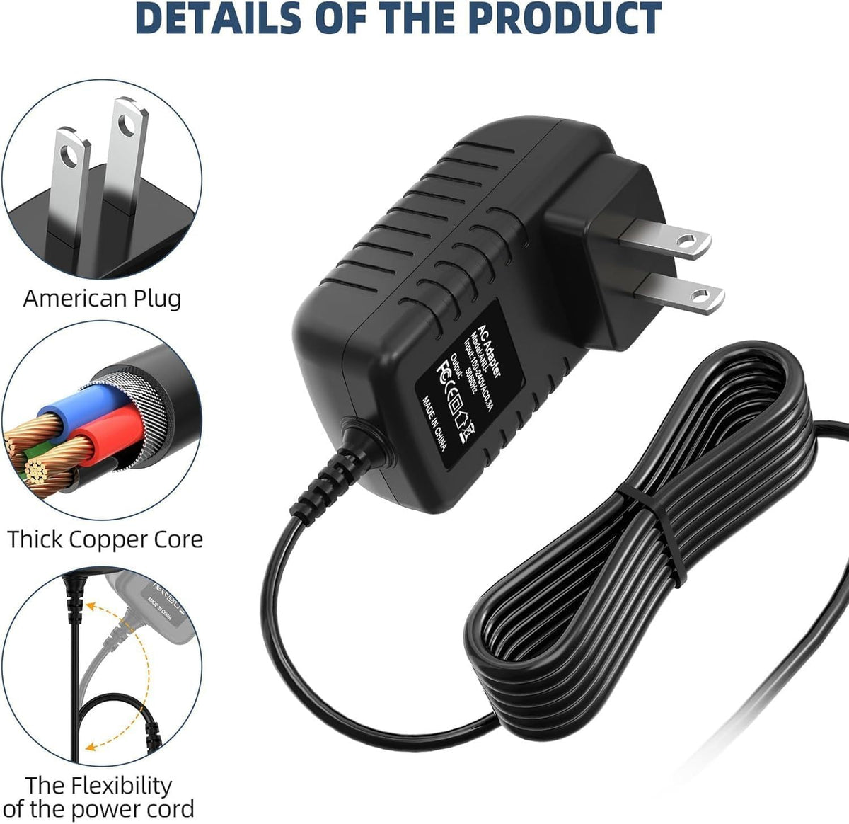 GUY-TECH 12V CYSE20-120170C AC Adapter Compatible for BenQ WiT Floor Smart Floor Lamp Power Supply