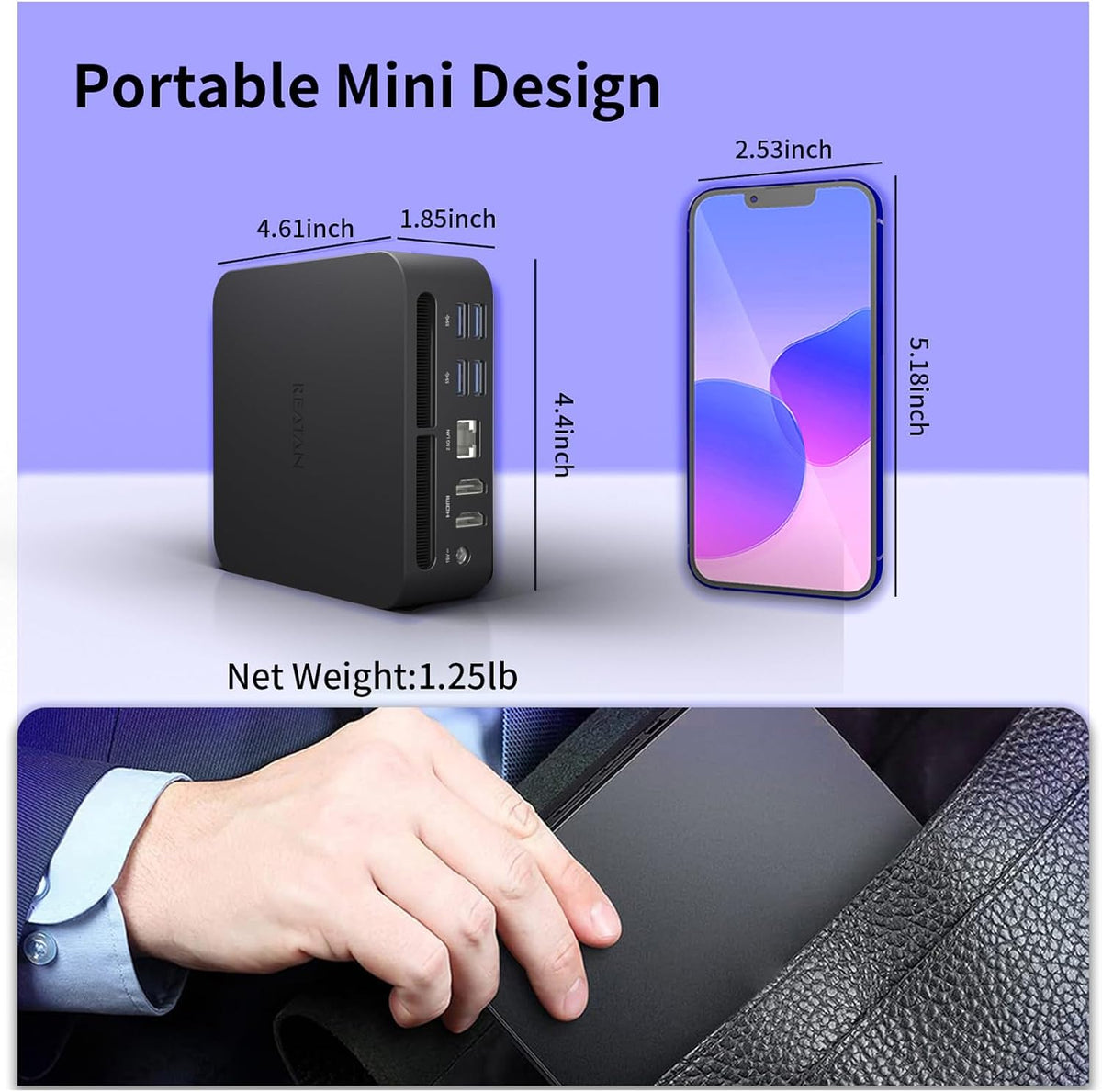 Mini Gaming PC, AMD Ryzen 9 7940HS 32GB DDR5 1TB SSD 5600 MHz, Alloy 9 Desktop Gaming Mini Computers, Radeon 780M Graphics, 2.5Gbps LAN, HDMI 2.1, 8K USB 4.0 Wi-Fi 6E/BT5.3 (3-Year After-Sale Support)