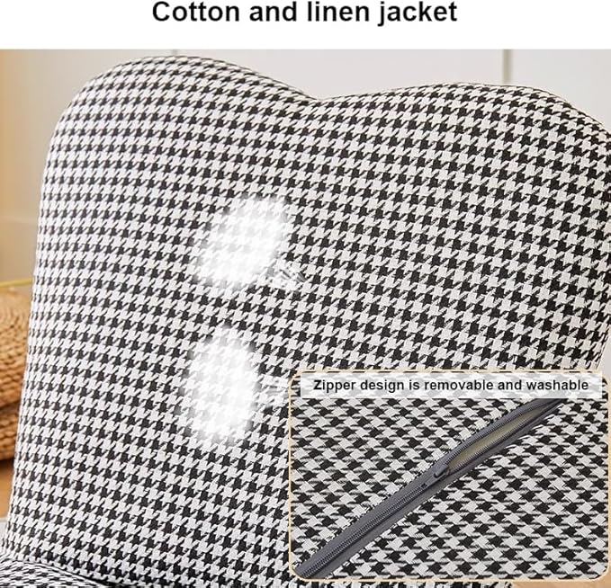 Floor Chair Padded Floor Chair Meditation Floor Seating Folding Floor Gaming Chair with 5 Adjustable Position Portable Floor Chair for Balcony Reading Bedroom Study RoomWhite