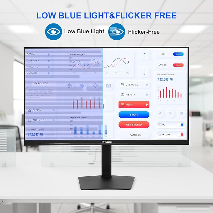 32 Inch Large Touchscreen Monitor QHD 1440P 100HzUSB-C HDMI DisplayportHeight/Swivel/Tilt/Rotating Adjustable Stand IPS Multi-Touch PC Monitor for mall Office Gaming