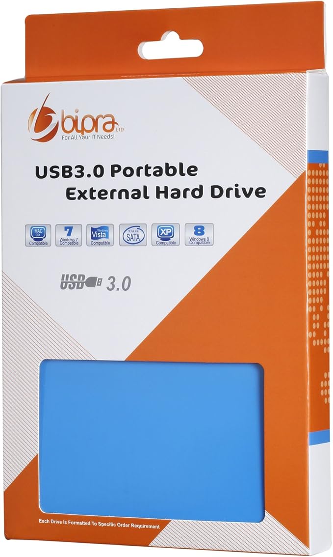 U3 2.5 inch USB 3.0 Mac Edition Portable External Hard Drive - Blue (400GB)